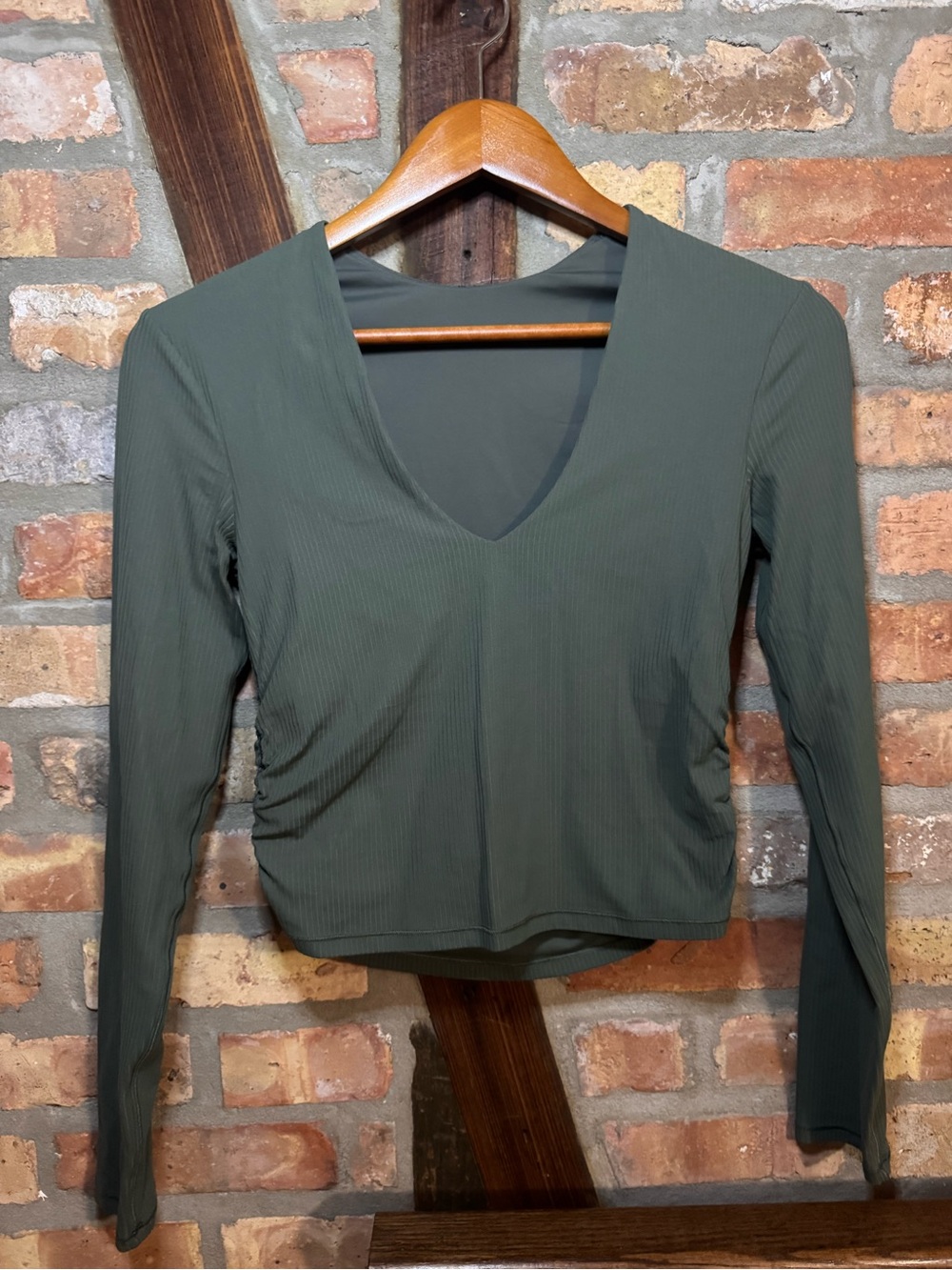 Lululemon Long-Sleeve V-Neck Ribbed Top